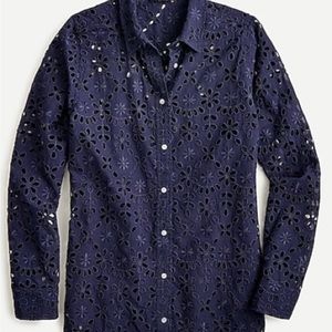 NWT JCrew Eyelet Shirt